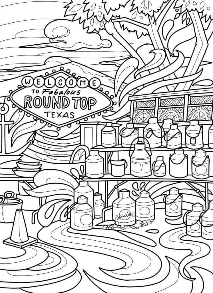 Free Texas coloring page