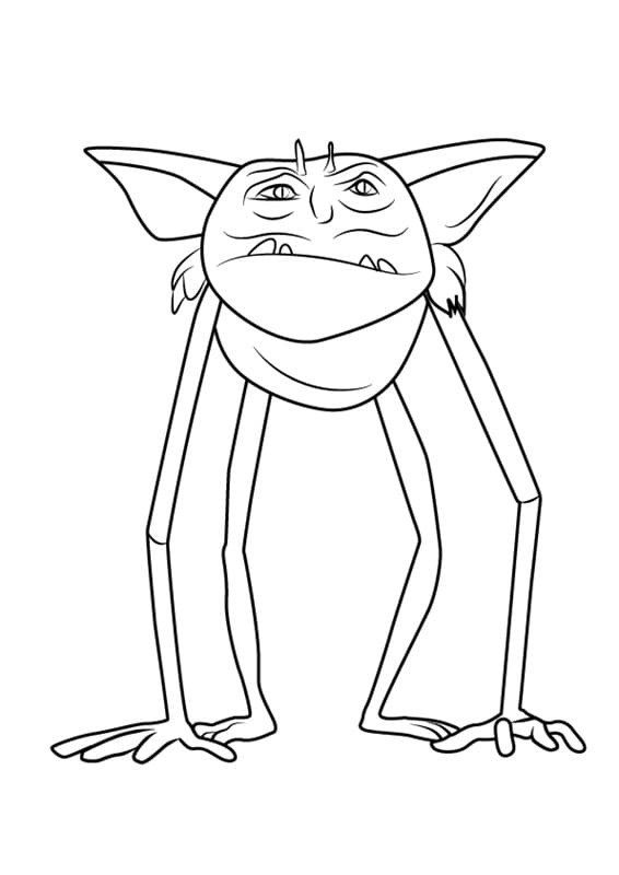 Goblin from Trollhunters coloring page