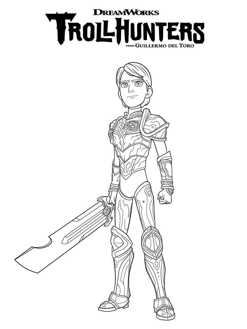 Jim Lake Jr Trollhunters coloring page