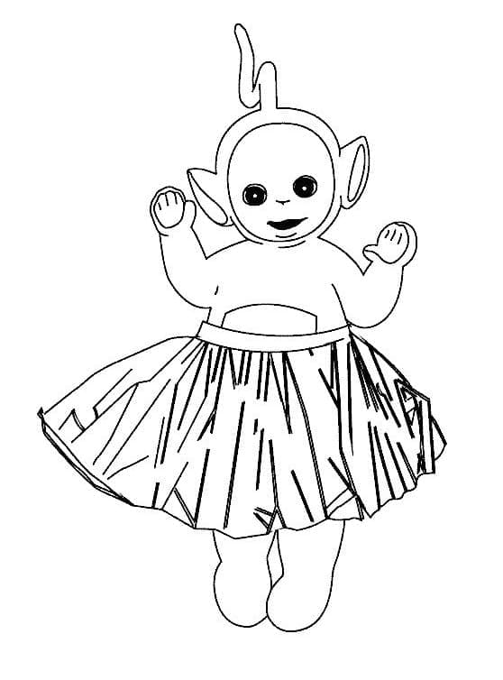 Laa-Laa from Teletubbies coloring page