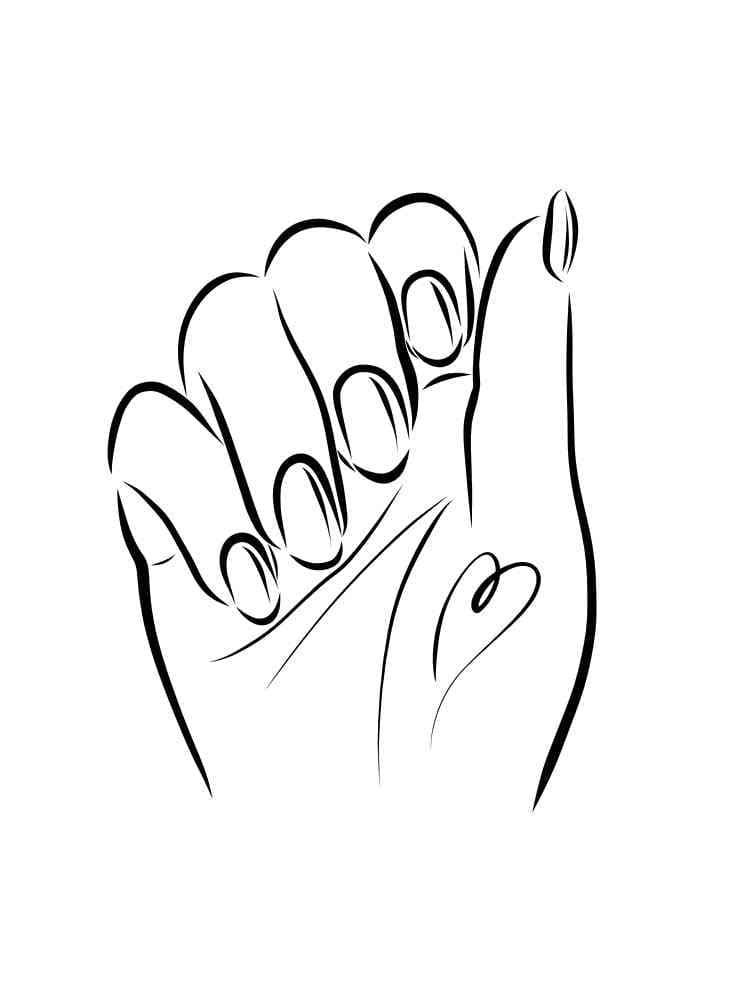 Lady Nails coloring page - Download, Print or Color Online for Free
