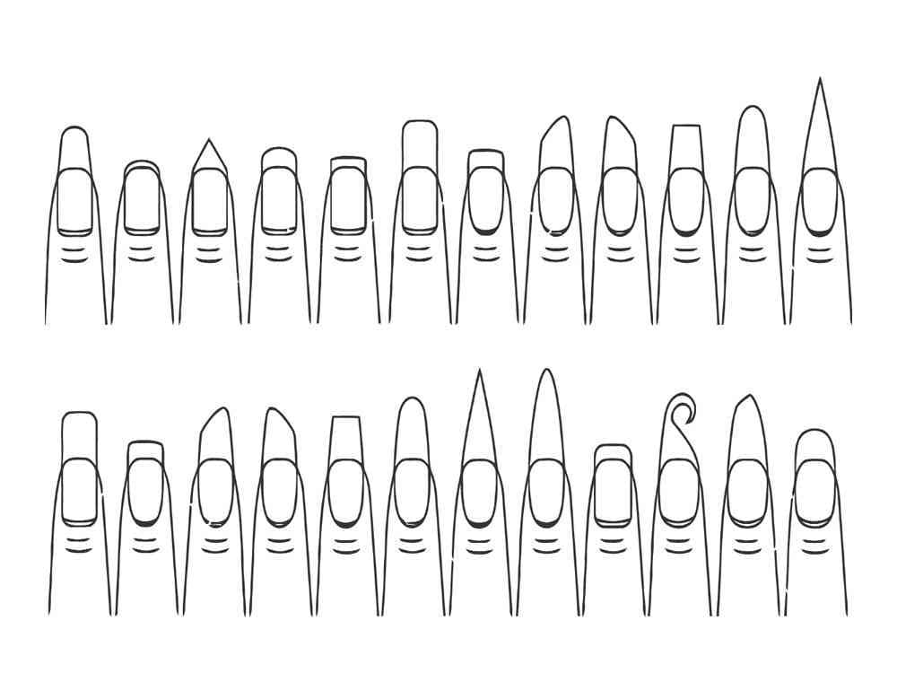 Many Nails coloring page - Download, Print or Color Online for Free
