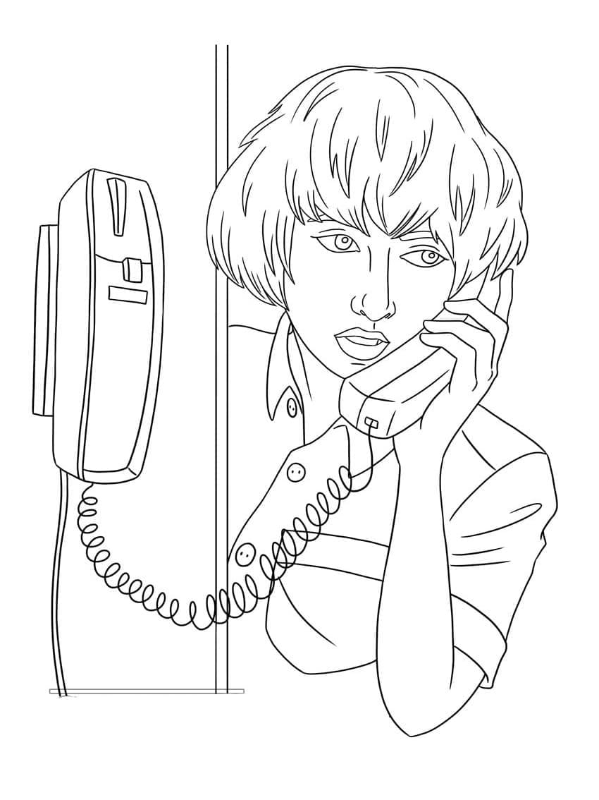 Mike Wheeler coloring page