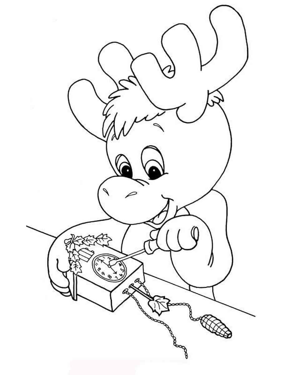 Moosel from The Wuzzles coloring page