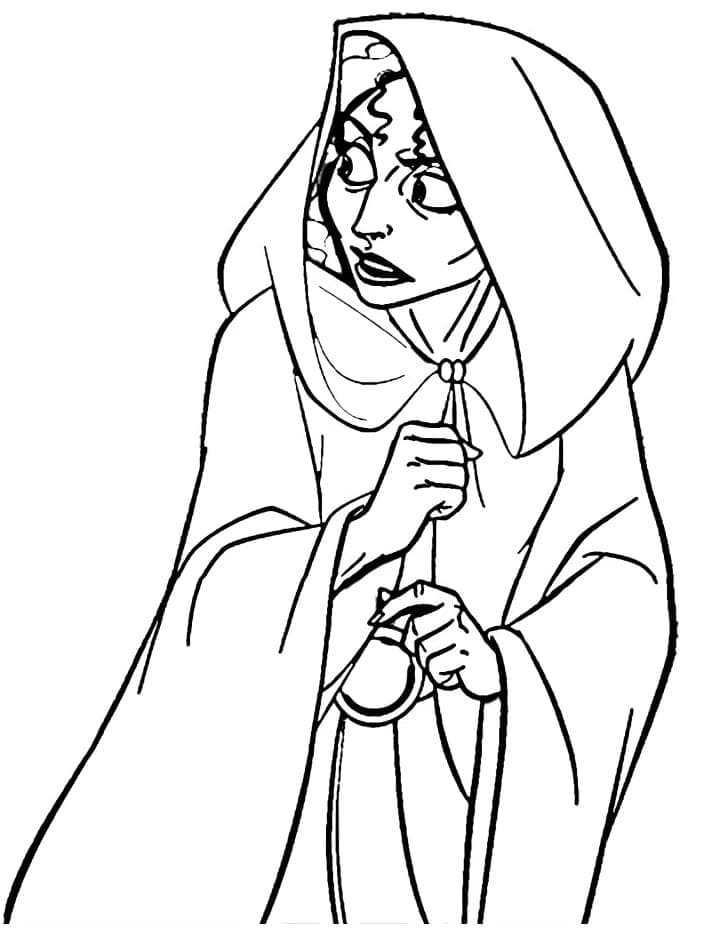 Mother Gothel in Tangled coloring page - Download, Print or Color ...