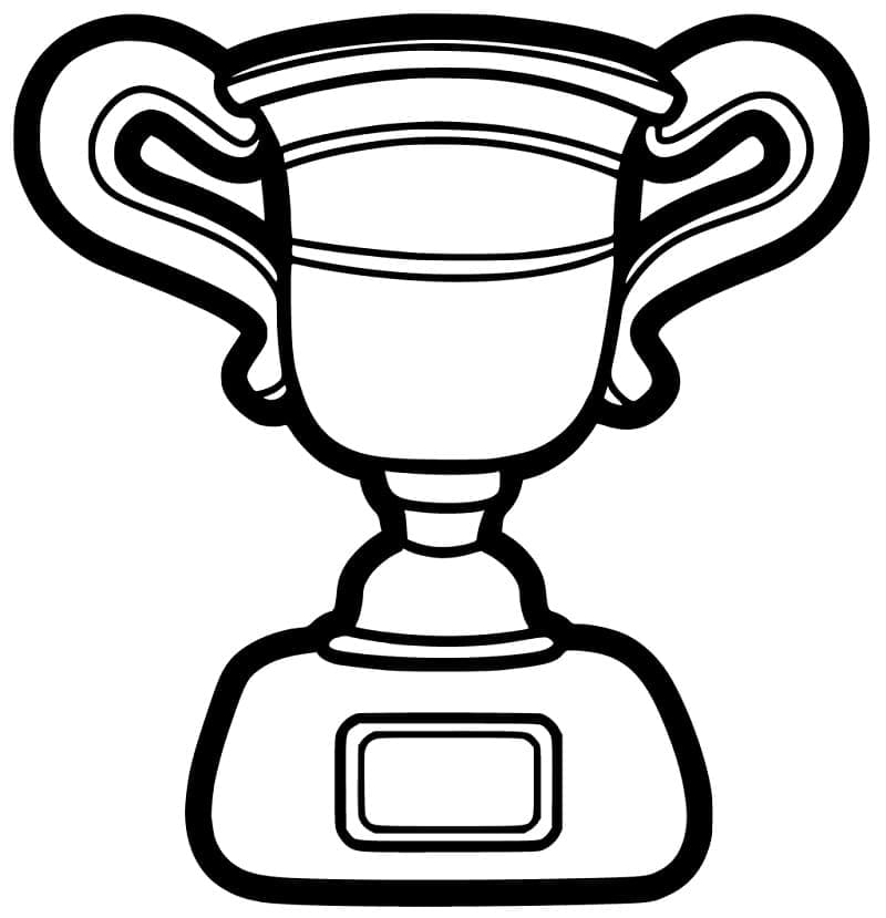 Trophy coloring pages