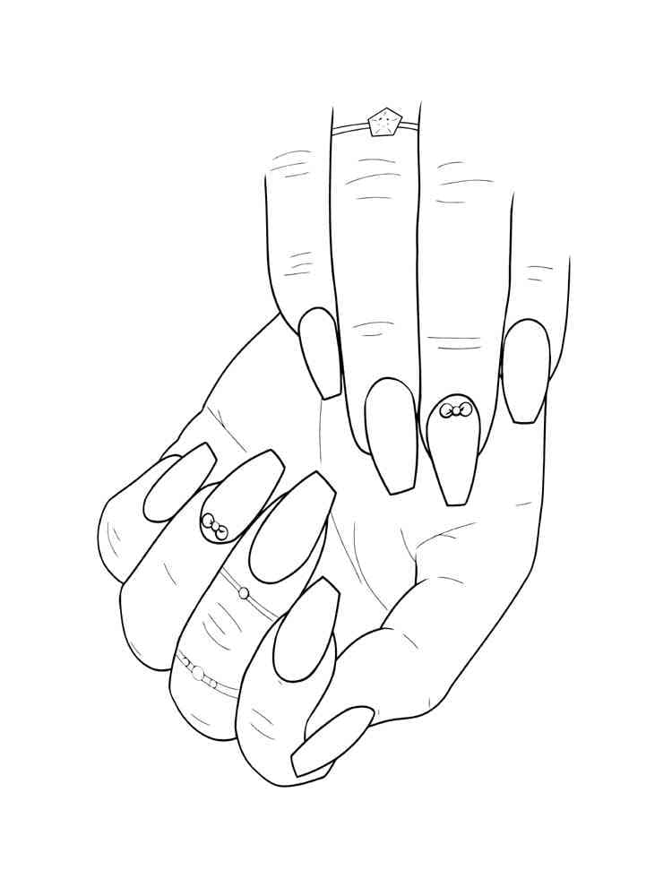 Perfect Nails coloring page - Download, Print or Color Online for Free