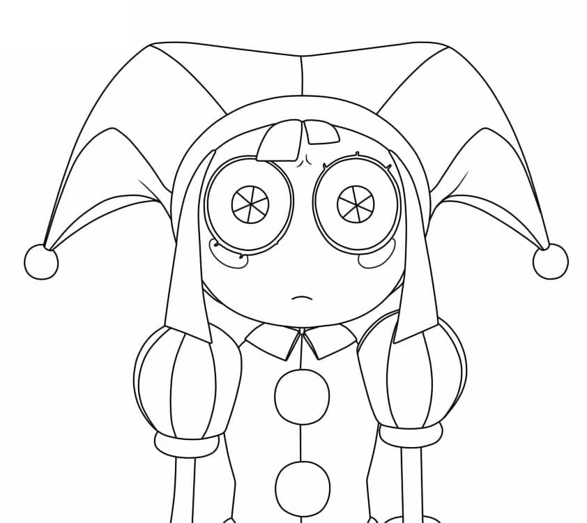 Pomni in Amazing Digital Circus coloring page - Download, Print or ...