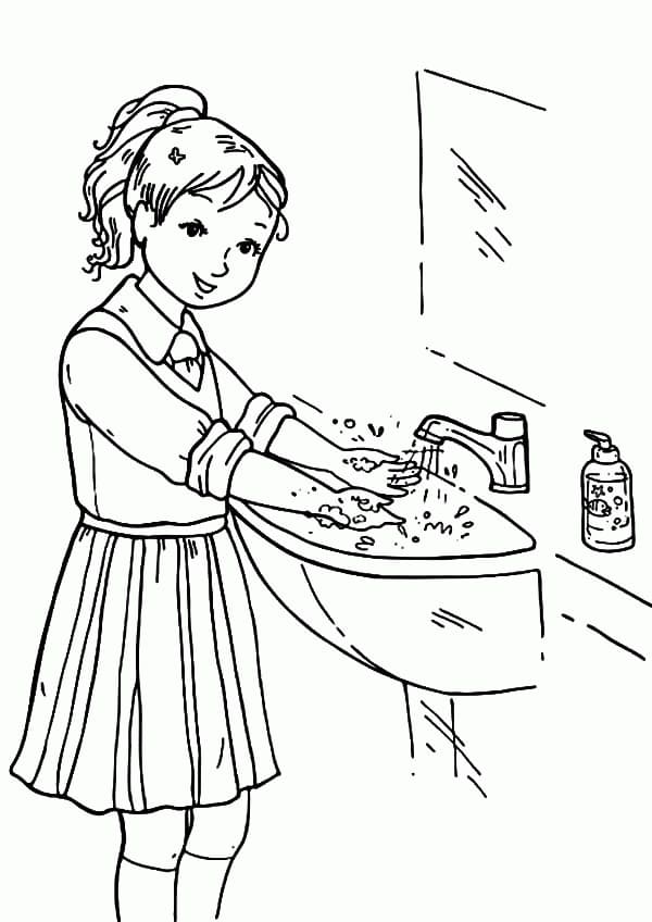 Print Hand Washing