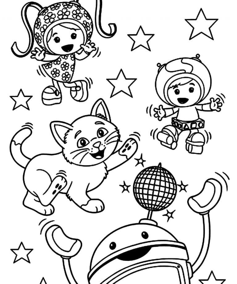 Printable Team Umizoomi coloring page