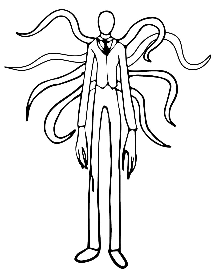 Printable The Slender Man coloring page - Download, Print or Color ...