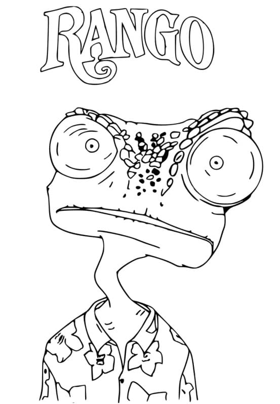 Rango Free coloring page