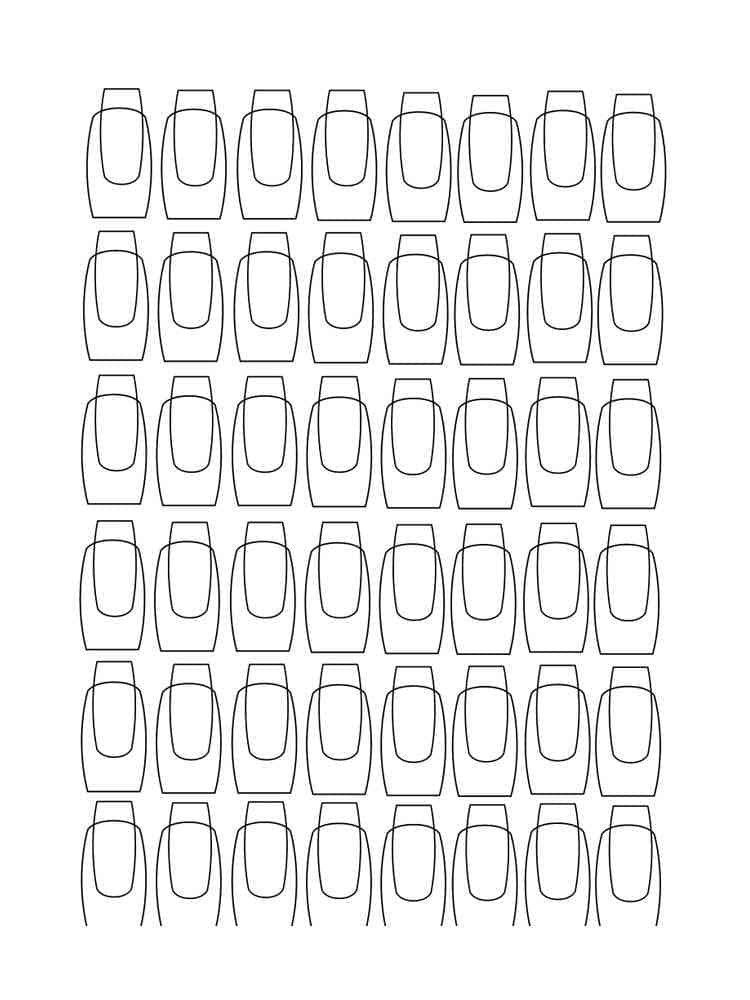 Regular Nails coloring page - Download, Print or Color Online for Free