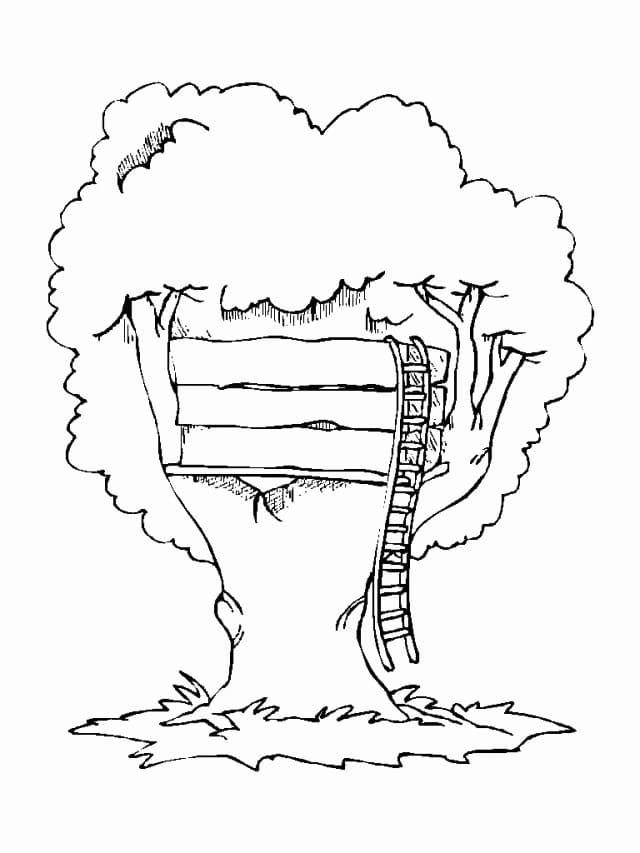 Regular Treehouse coloring page