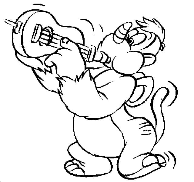 Rhinokey The Wuzzles coloring page