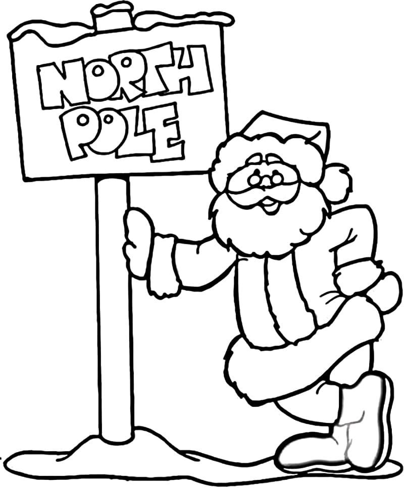 Santa in North Pole