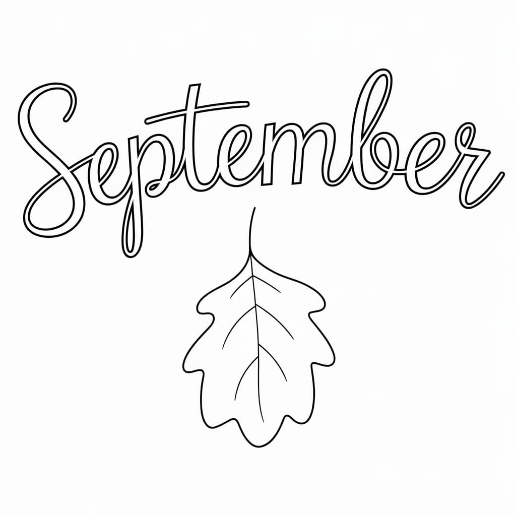 September with Leaf