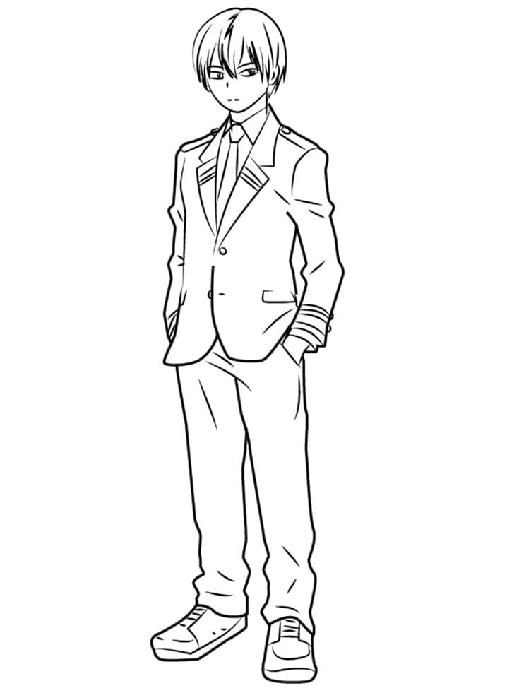 Shoto Todoroki is Cool coloring page - Download, Print or Color Online ...