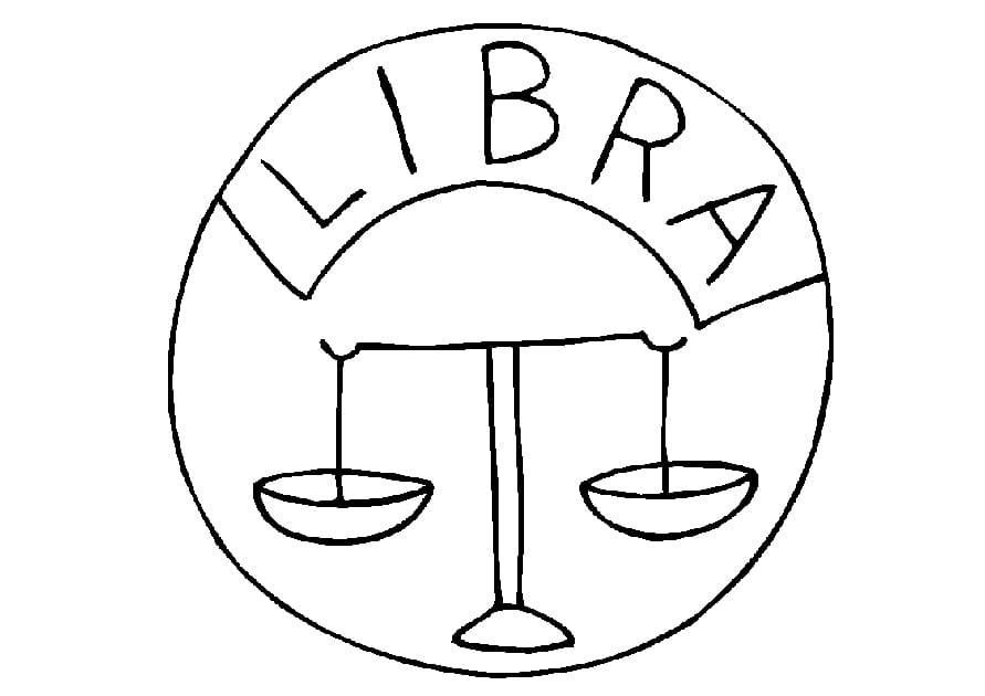 Simple Libra Zodiac Sign coloring page - Download, Print or Color ...