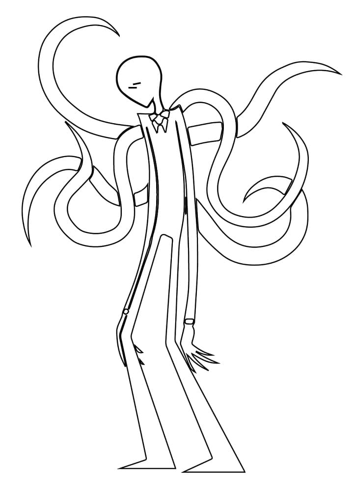 Slender Man to Print coloring page - Download, Print or Color Online ...