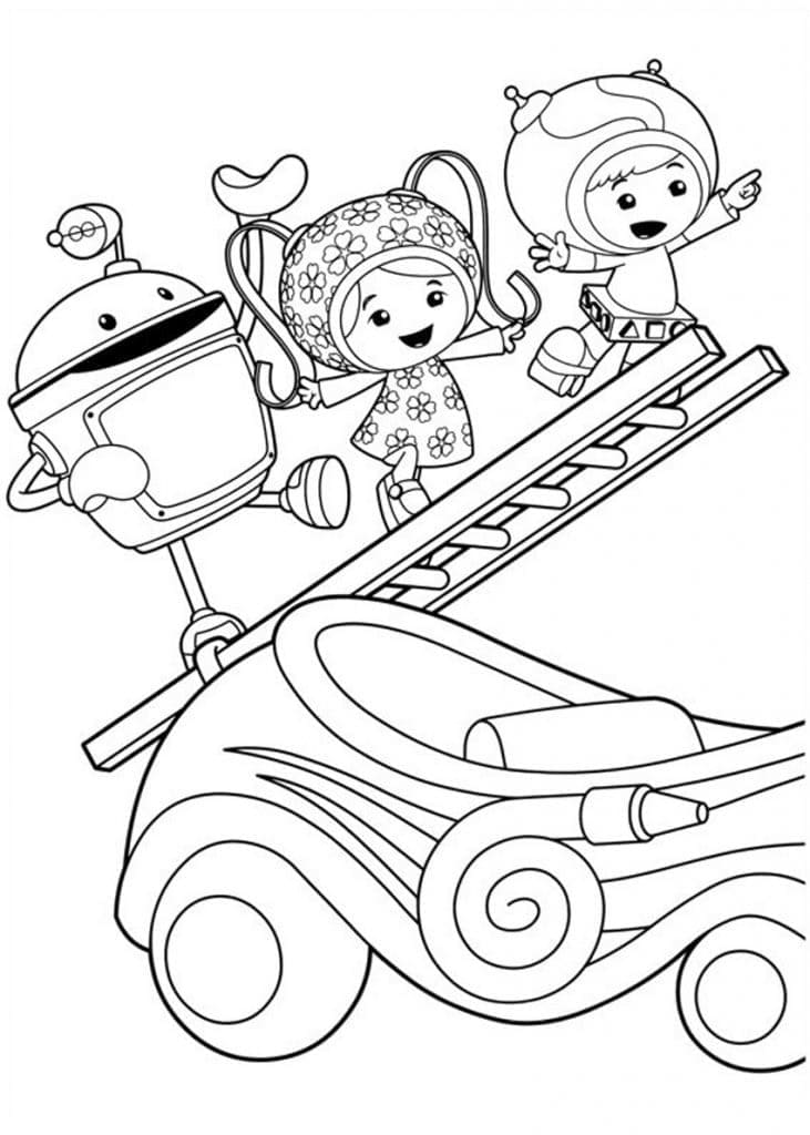 Team Umizoomi Free coloring page