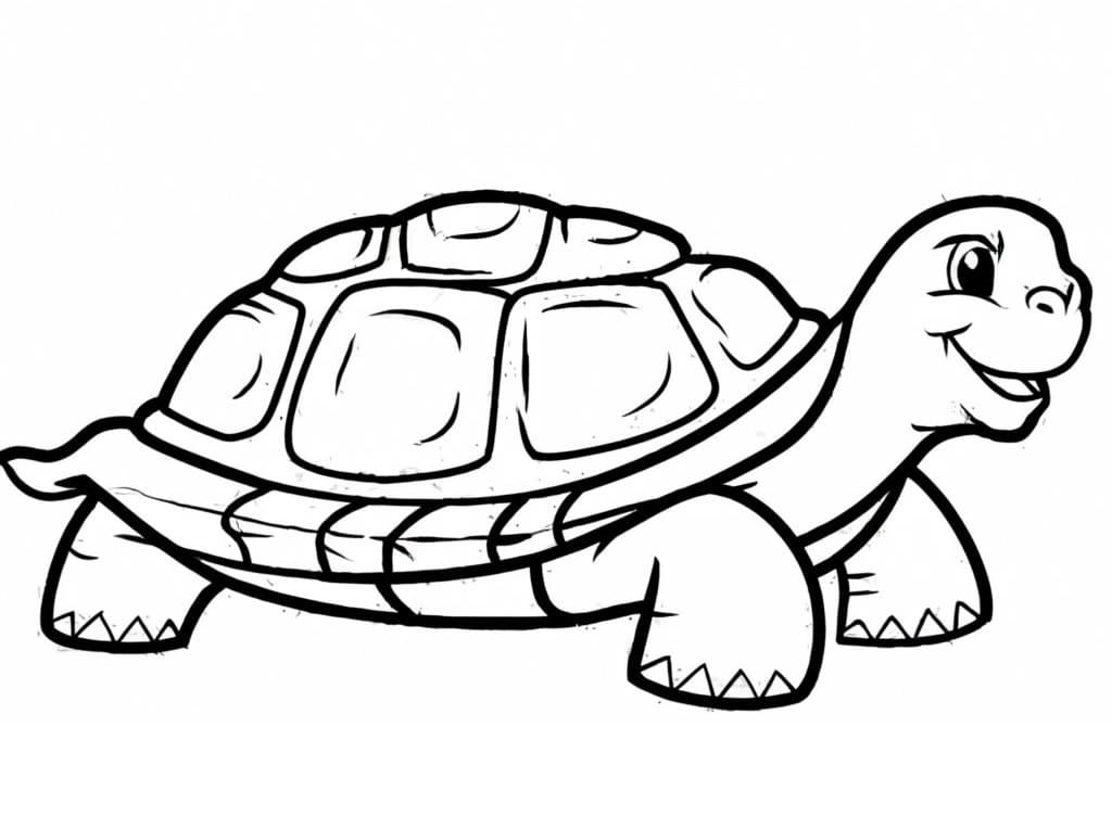 Tortoise coloring pages