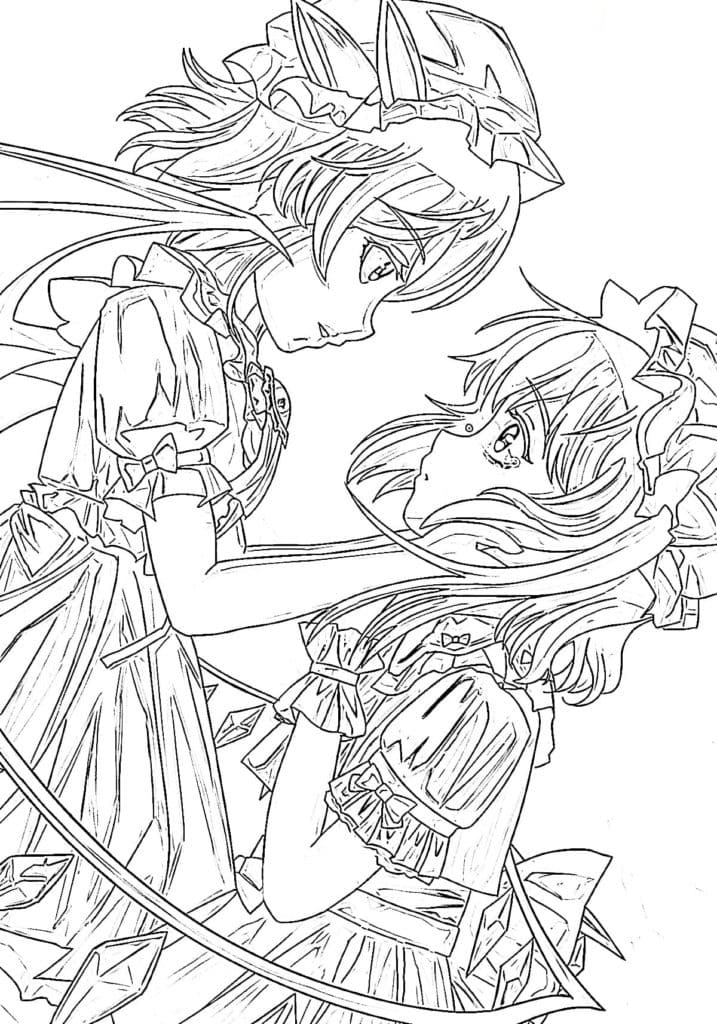 Touhou Project Remilia and Flandre