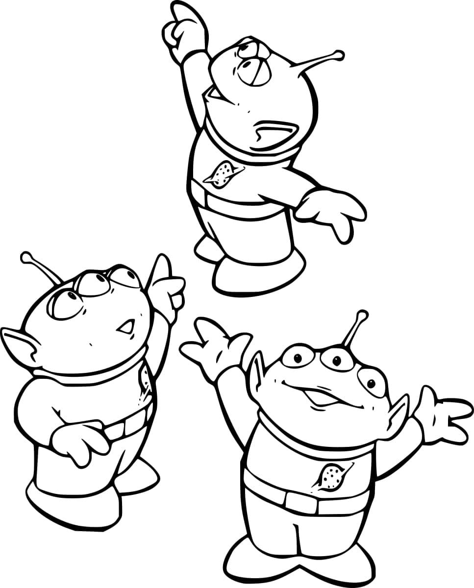 Toy Story 3 Aliens coloring page - Download, Print or Color Online for Free