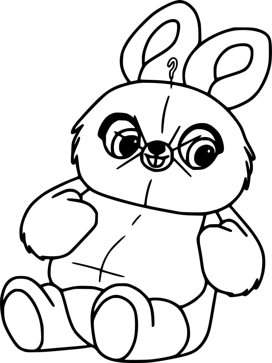 Toy Story 4 Bunny coloring page