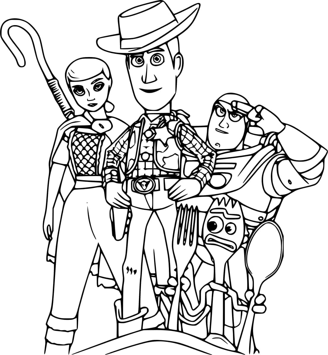 Toy Story 4 coloring pages - ColoringLib