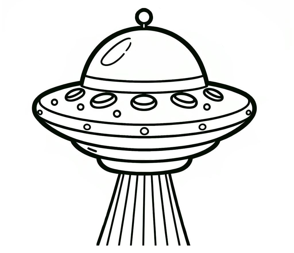 UFO Printable coloring page - Download, Print or Color Online for Free