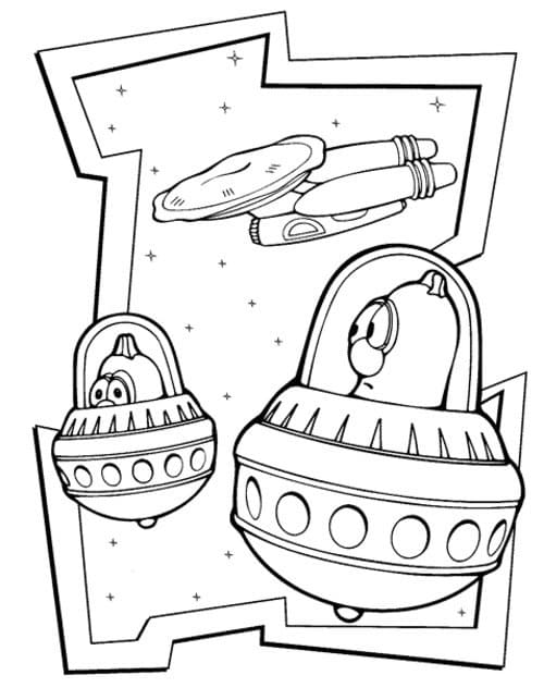 Veggietales Space coloring page