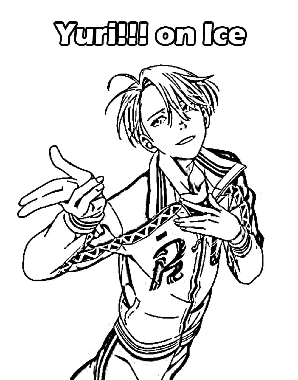 Victor Nikiforov from Yuri on Ice coloring page