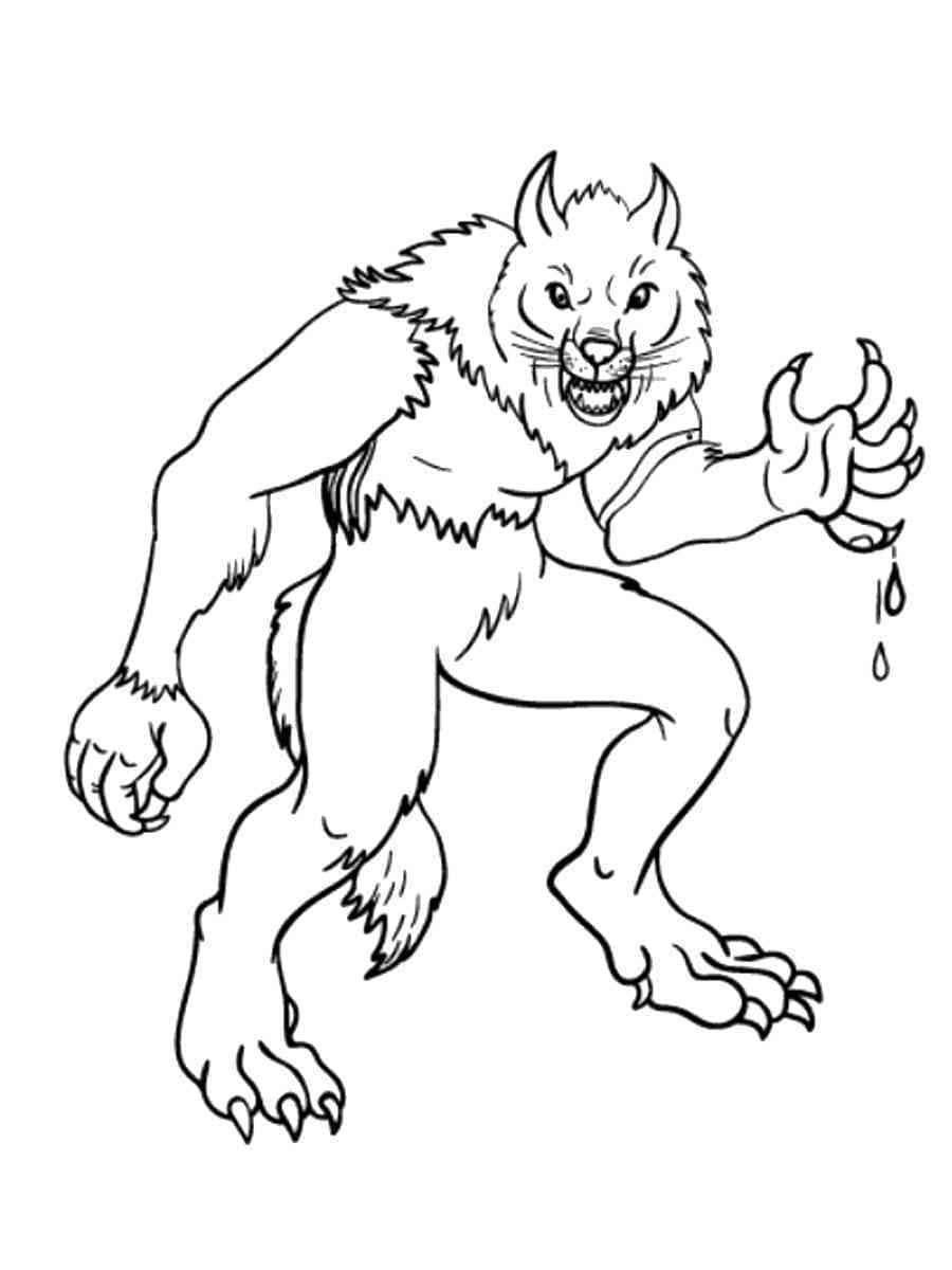Werewolf Goosebumps coloring page - Download, Print or Color Online for ...