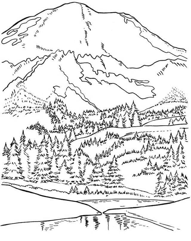 Wonderful Landscape coloring page