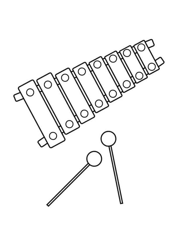 Xylophone coloring pages