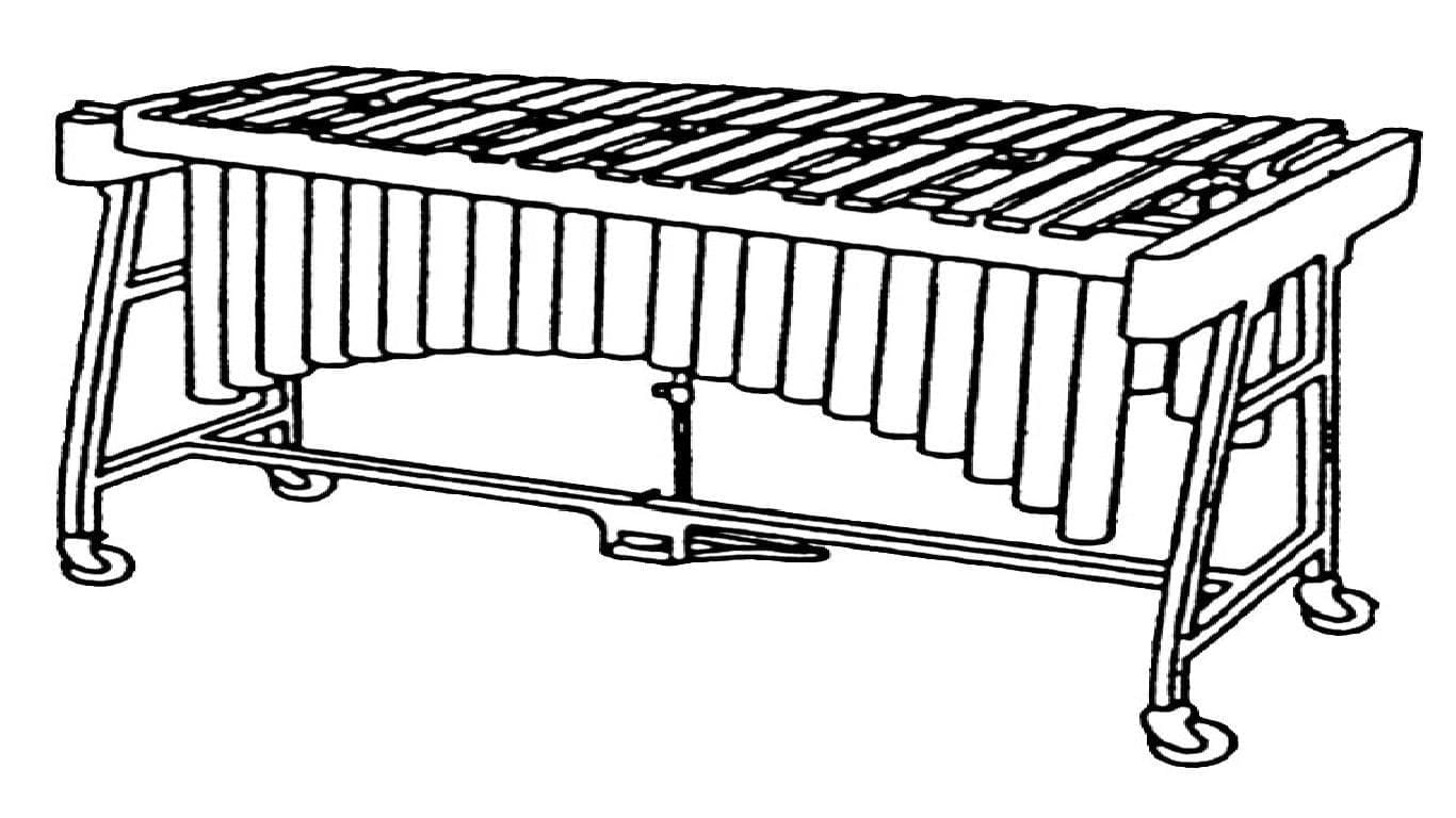 Xylophone Printable coloring page