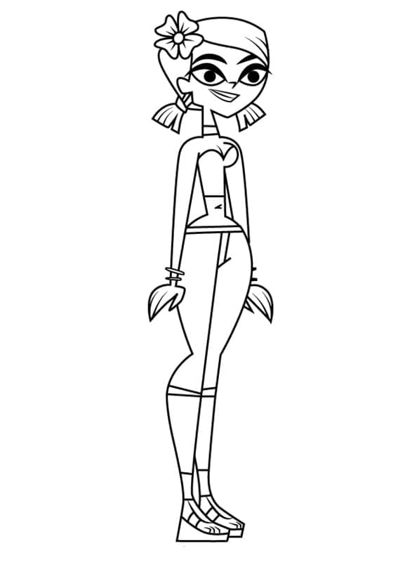 Zoey from Total DramaRama coloring page