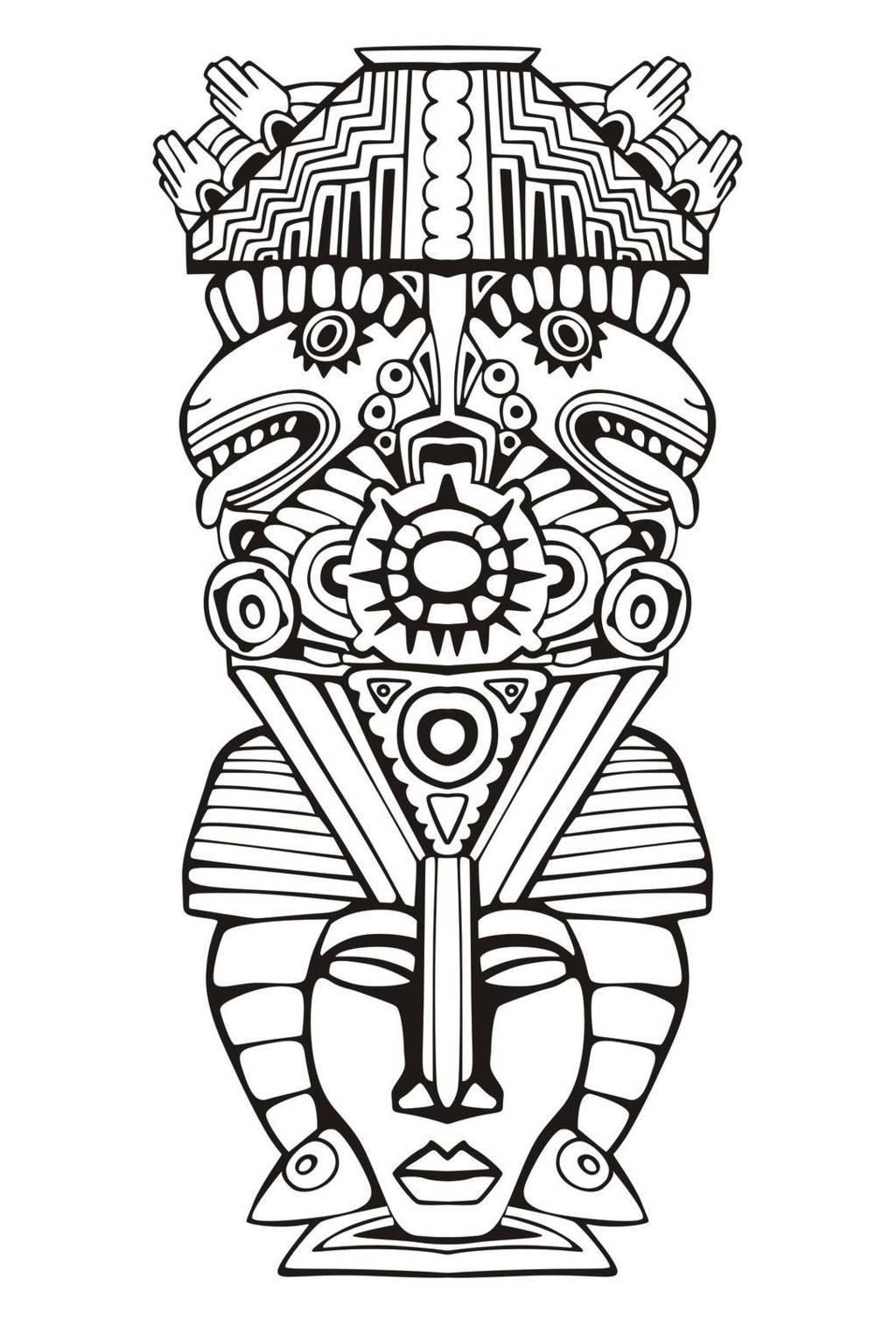 Adult Totem Inspiration Inca Mayan