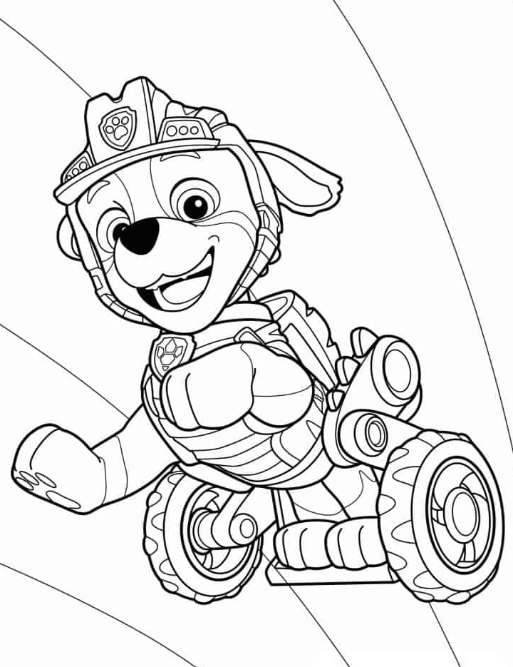 Happy Paw Patrol on Wheelchair