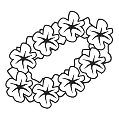 Hawaiian Necklace coloring page