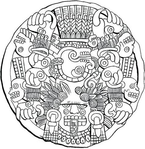 Mayan is for Adult coloring page