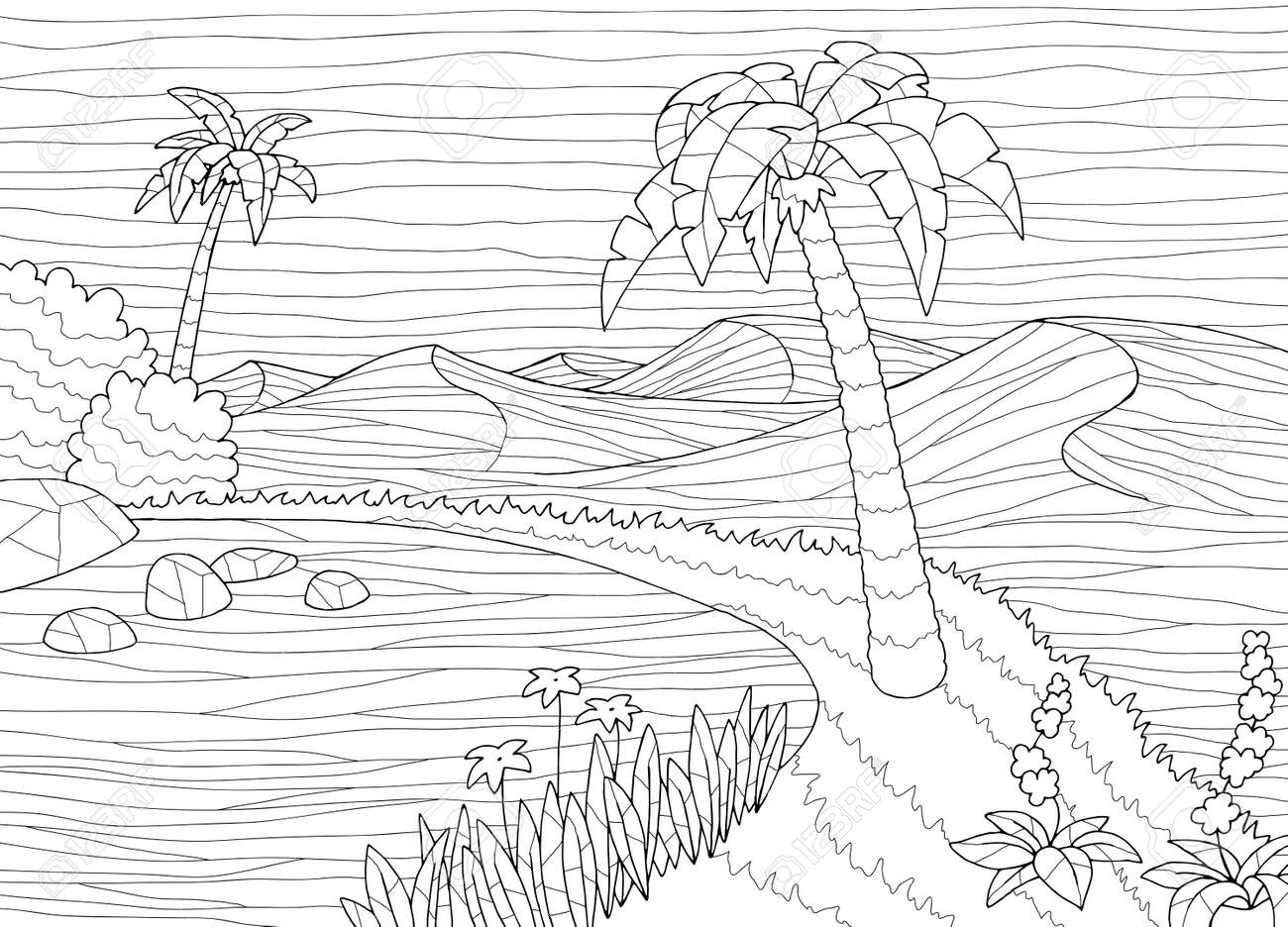 Oasis coloring pages - ColoringLib