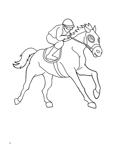 Normal Race Horse coloring page - Download, Print or Color Online for Free