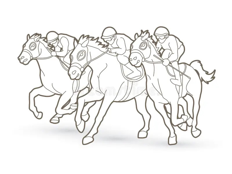 Race Horse Free Pictures coloring page - Download, Print or Color ...