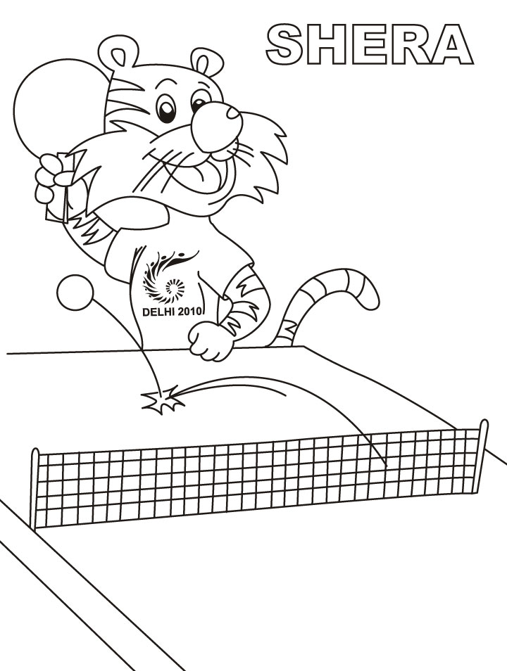 Shera Playing Table Tennis