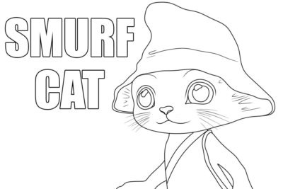 Smurf Cat coloring page