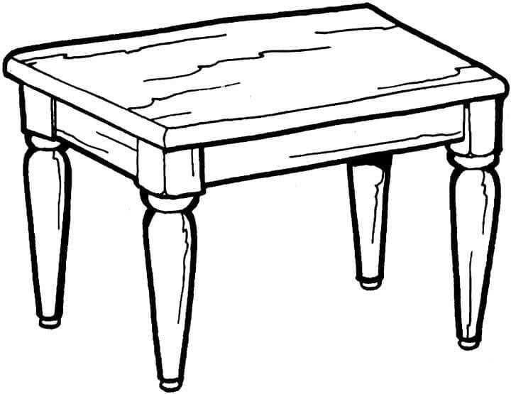 A Nice Table coloring page