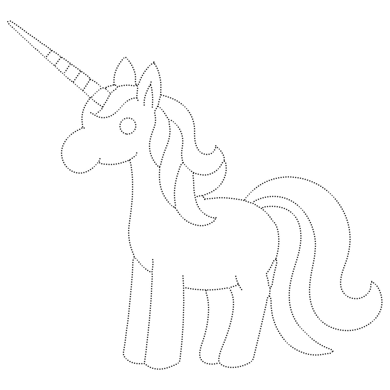 Adorable Unicorn Tracing