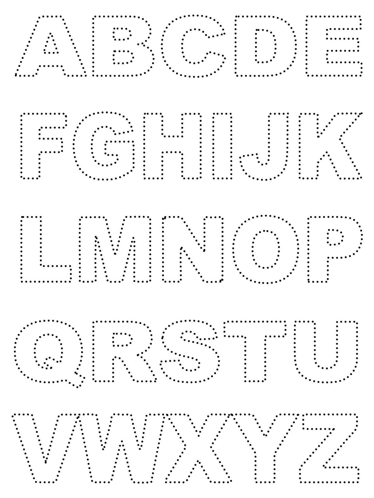 Alphabet Tracing Sheet coloring page - Download, Print or Color Online ...